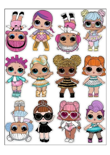 LOL DOLLS EDIBLE Wafer Cupcake Toppers Cake Decoration #2 £3.99 ...