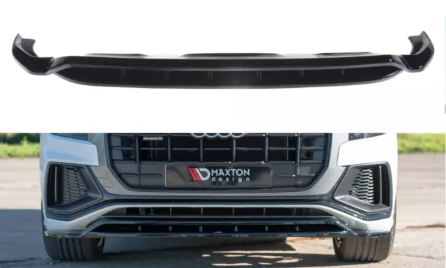 Cup Spoilerlippe SCHWARZ für Audi Q8 S-Line Frontspoiler Spoilerschwert ABS