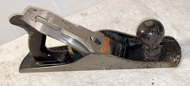 VINTAGE STANLEY BAILEY No. 5 CORRUGATED BOTTOM 14" WOOD PLANE