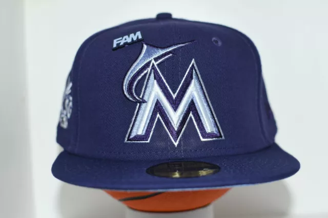MIAMI MARLINS 2017 ALL STAR GAME FAM EXCLUSIVE NEW ERA FITTED HAT - Sz 7 1/2