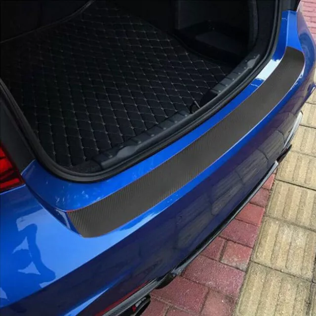 Carbon Fiber Car Rear Bumper Trunk Protector Corner Trim Sticker Car Accessories