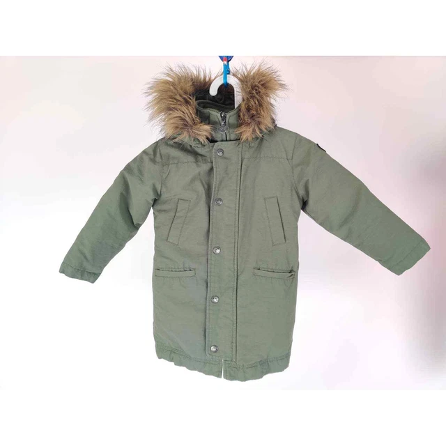 (V) Appaman Kids snow jacket puffy winter hoodie olive sz 4T