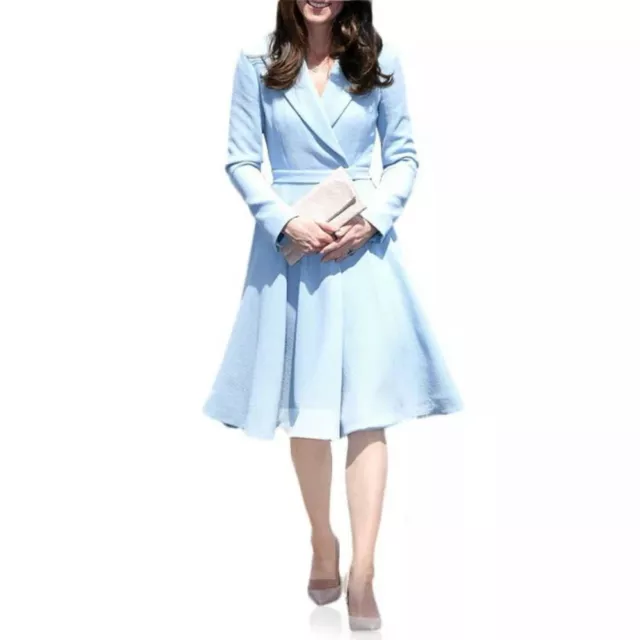 Seraphine Navy Pleated maternity dress ASO Princess Kate Middleton