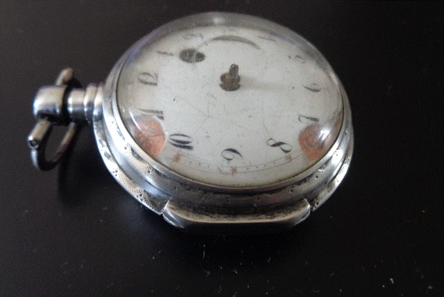 MONTRE GOUSSET ANCIENNE en argent à coq avec boitier bombée WW 1 EUR 36