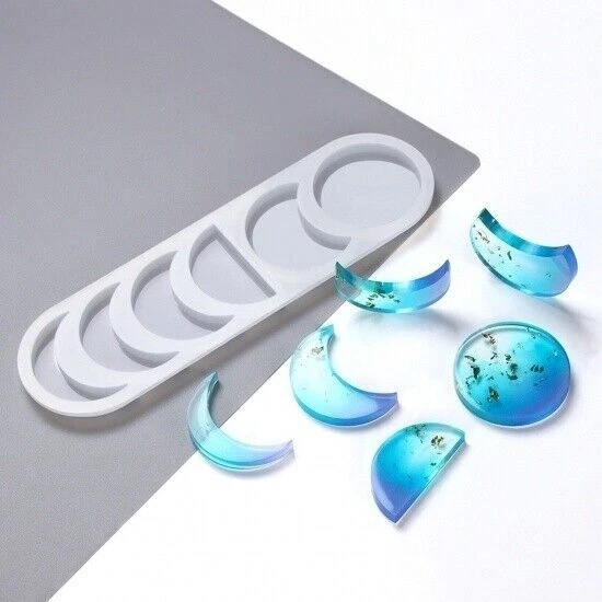 Silikon Gießform Mond Mondzyklus Resin Epoxid Harz Silikonform Epoxidform DIY