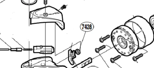 REMPLACEMENT MOULINET DE Shimano Manche Vis Verrou RD17642 EUR 6,55 - FR
