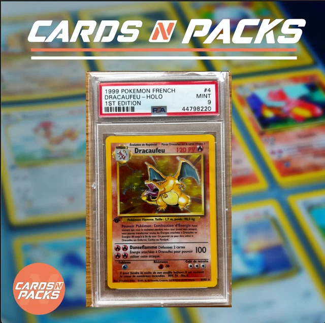 CARTE POKEMON DRACAUFEU 4/102 HOLO Set de Base Edition 1 PSA 9 MINT 🇫🇷🔥 ...