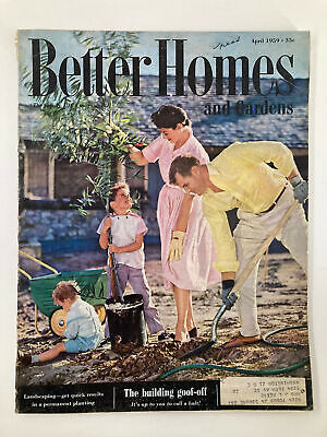 VTG Better Homes & Gardens Magazine April 1959 Landscaping in Permanent Planting