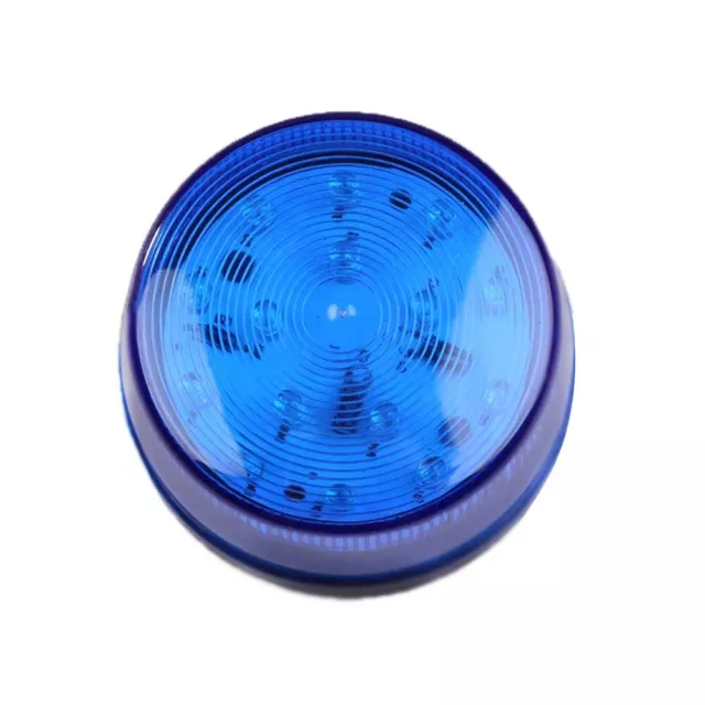 Lámpara de alarma de seguridad LED de 12 V Sirena de advertencia con luz intermitente azul (azul)