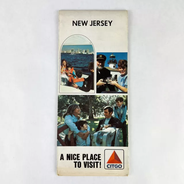 Vintage 1971 Citgo New Jersey Map