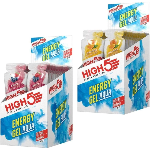 High 5 Energy Gel Aqua Box para correr