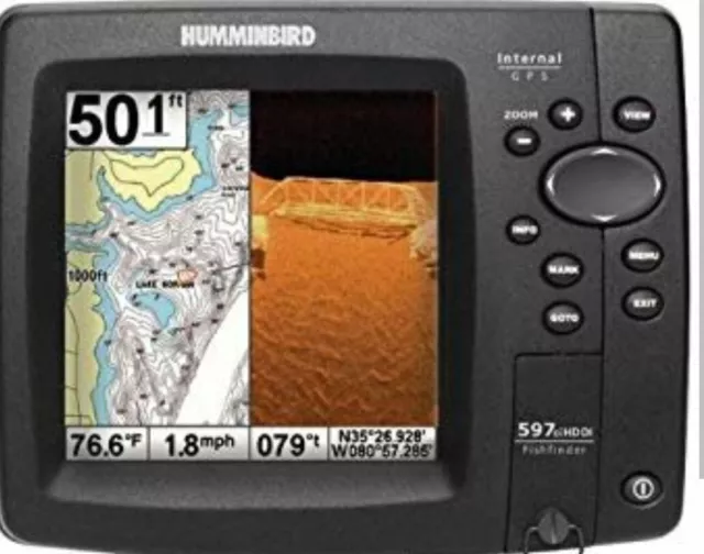 Humminbird Fishfinder 597ci HD DI DOWN IMAGING SONAR *30 DAY WARRANTY*