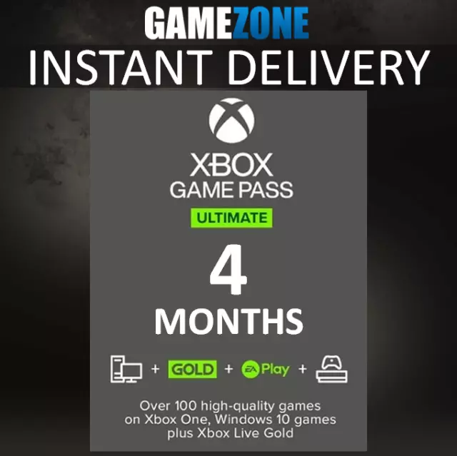 Xbox Game Pass Ultimate 3+1 (4 Months) Membership Xbox One and Xbox Series X|S