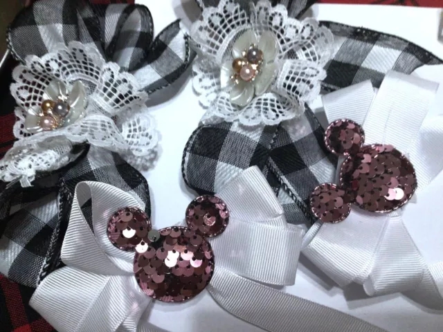 Handmade hair bows rinbbon clip girls.