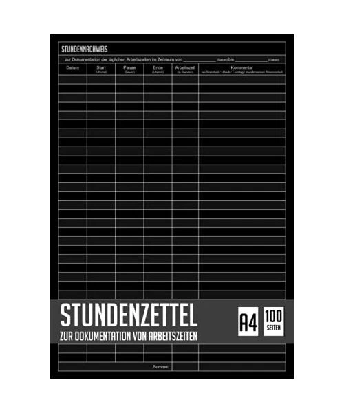 Stundennachweis Block DIN A4 - 2-fach Selbstdurchsc Produktbild-Vorschau 12