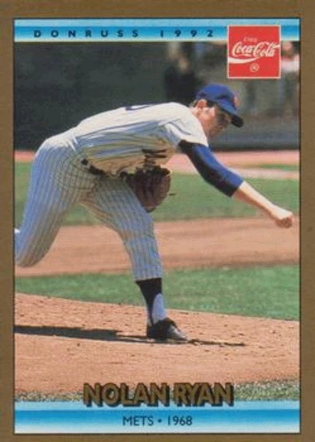 1992 Donruss Coca-Cola Nolan Ryan Baseball #2 Nolan Ryan New York Mets