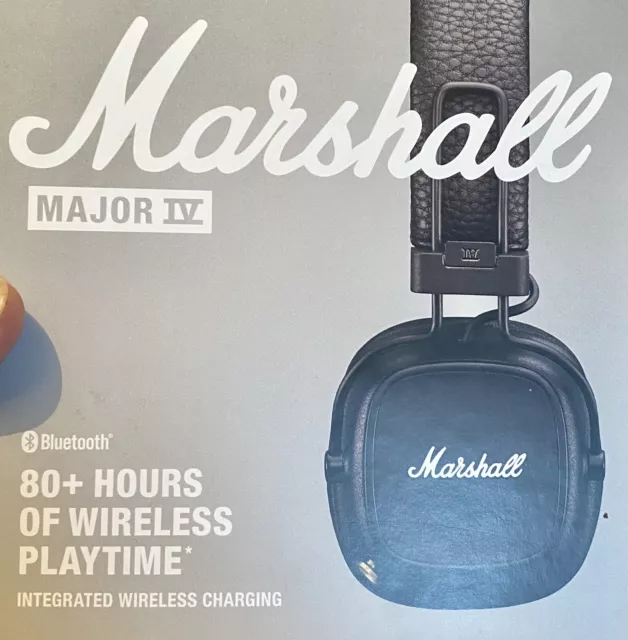 Marshall - Major IV Bluetooth Headphone with wireless charging - Black  (1005773) 
