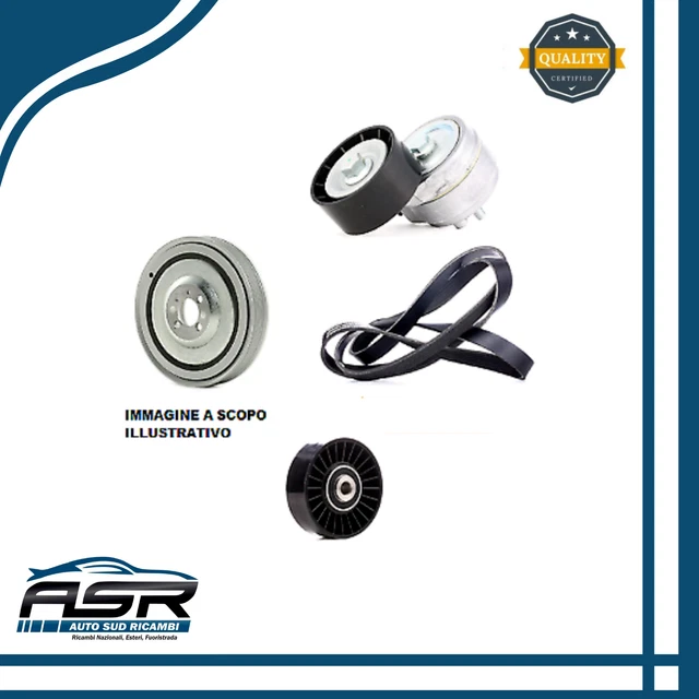 Set Tendeur+Courroie Services+Poulie Alfa 147-156-FIAT Multipla-Marea