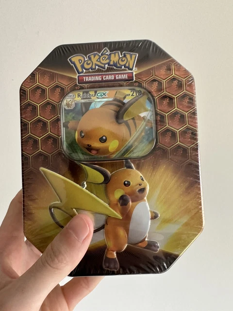 Pokemon TCG Hidden Fates RAICHU GX Tin SEALED FREE SHIPPING!