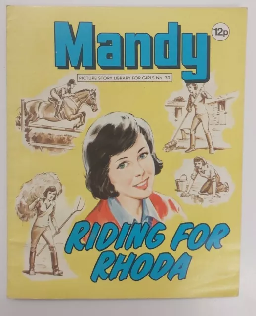 MANDY Picture Story Library For Girls - No. 30 Riding for Rhoda - 1981