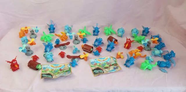 Gros Lot Figurines Magic Kinder Serie Dragons