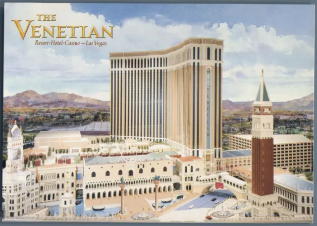 Postcard The Venetian Resort Hotel Casino Las Vegas Series 1998 Nevada