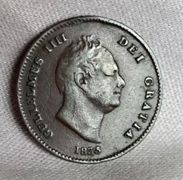 William Iiii 1835 One Third Farthing