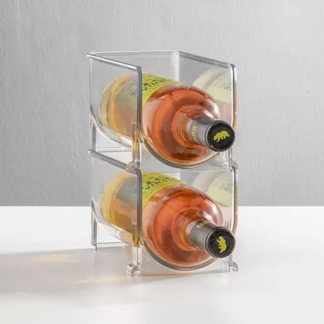 Mdesign Set Da 8 Moderni Portabottiglie Vino Impilabili – Scaffale per Bottiglie 3