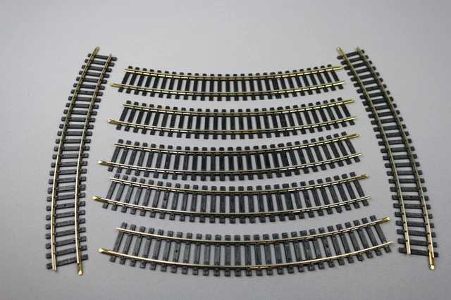 Un Lot De 5 Petits Rails Courbes Jouef N°920/4 Pour Train Miniature Au H0 Ho 12031 Un Lot De 5 Petits Rails Courbes Jouef N°920/4 Pour Train Miniature Au H0 Ho 12031