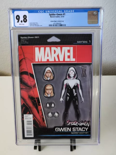 Spider-Gwen #1 John Tyler Christopher Action Figure Variant CGC 9.8