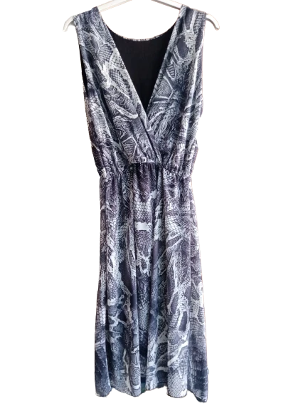 Vestito Donna  elegante abito prendisole spalla larga estivo cene feste serate