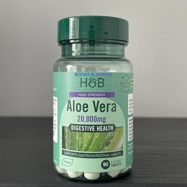 HOLLAND & BARRETT High Strength Aloe Vera 20,000mg 90 Tablets Digestive