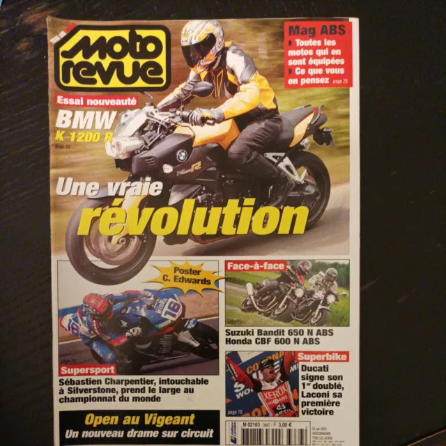 MOTO REVUE 3667 BMW K1200 R SUZUKI GSF 650 HONDA CBF 600 NT Deauville YAMAHA BT