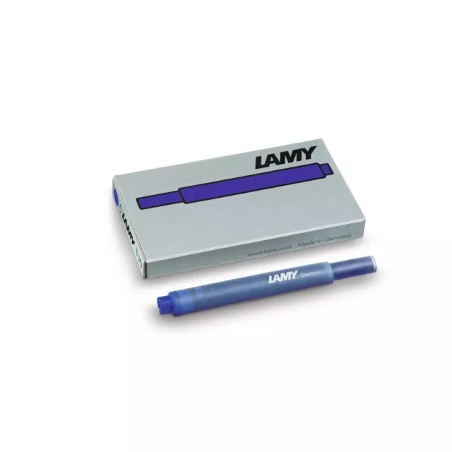 Lamy Tintenpatrone (1 Päckchen à 5 Stück) Patronen Füllerpatronen T10 blau