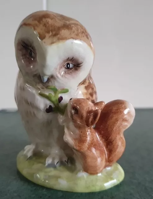 BESWICK BEATRIX POTTER FIGURE "Old Mr Brown"   FREDERICK WARNE OWL FIGURINE