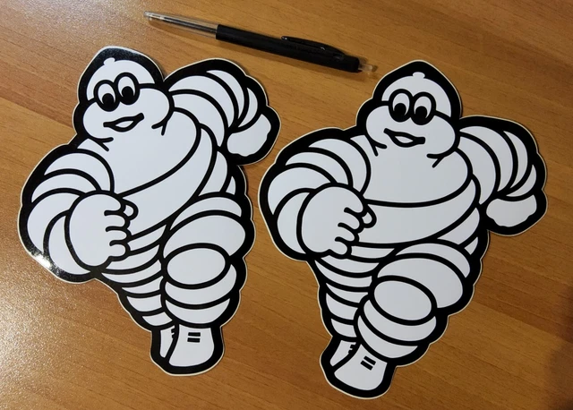 2 autocollants ancien ORIGINAL PNEU BIBENDUM MICHELIN auto racing oldies 70’s 2 autocollants ancien ORIGINAL PNEU BIBENDUM MICHELIN auto racing oldies 70’s