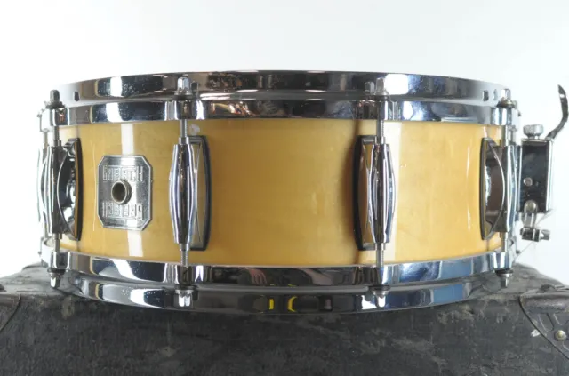 2000s Gretsch Renown 5x14 Natural Maple Snare Drum 2