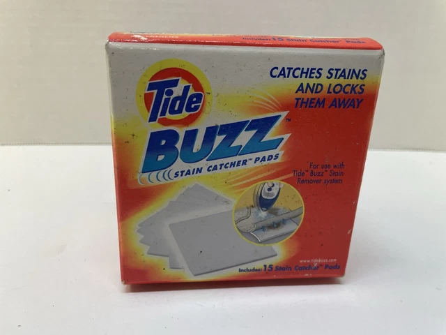 Vintage Tide Buzz Stain Catcher Refill Pads Absorbent Fabric Remover 1 box