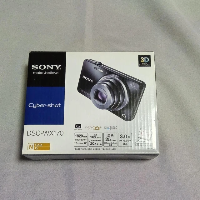 SONY CYBER-SHOT DSC-WX170 Gold Compact Digital Camera [No English