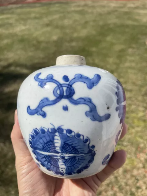 Chinese Porcelain Vase Blue White Qing Kangxi Period 2