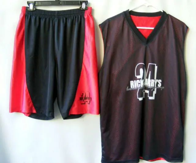Rick Barry Basketball Fantasy Camp 2 PC Reversible Shirt Gym Shorts Athletics L