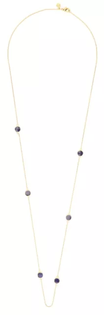 Gorjana Womens Gold Blue Scatter Necklace 2081