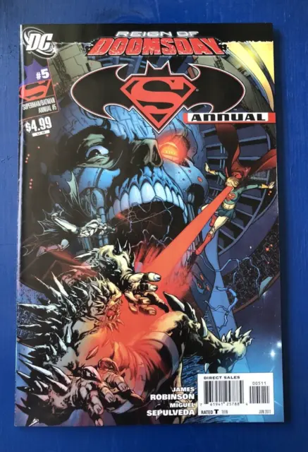 Superman Batman Annual #5 Reign of Doomsday - DC Comics 2011 VF/VF+