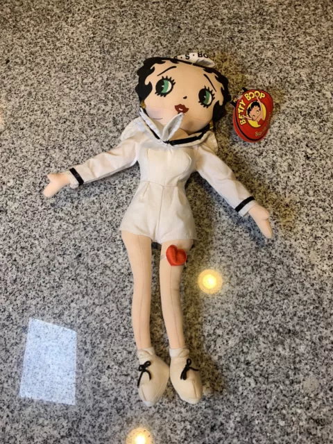 Retired 17" Kelly Toy Betty Boop Nurse Betty Stuffed Plush Toy w/ Tags RARE!