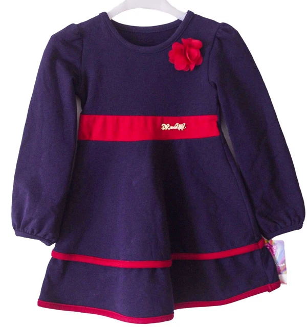 Vestito Abito Bambina Bimba Autunno/Inverno Cotone Felpatino Taglia 12 Anni