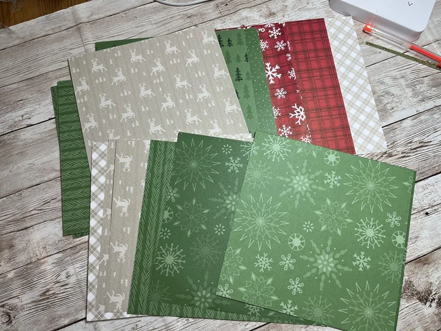 stampin up retired PEACEFUL PRINTS   6X 6 PACK  16 SHEETS PACK 6