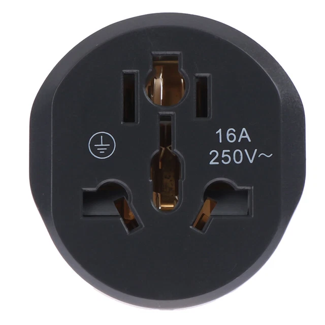 16A Euro converter Plug 2 Round Pin Socket AU US UK CN Plug To EU Wall PlugB`yu