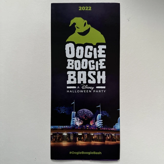 DISNEYLAND PARK GUIDE Map Oogie Boogie Bash Halloween 2022 Disney ...