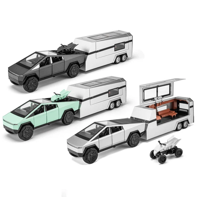 TGRCM-CZ Tesla Cybertruck Modellauto 1/32 - Mit Sound & Licht, Zinklegierung