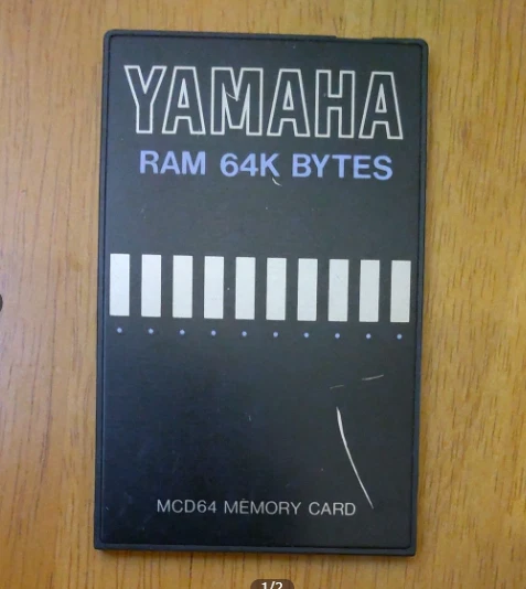 鍵盤楽器 YAMAHA MCD64 MEMORY CARD - RAM 64K BYTES MCD64 Memory Card – Jim Atwood in Japan